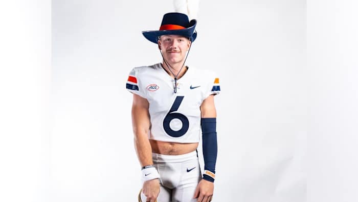 Three-star wide receiver Jaden Gibson announced his commitment to the Virginia football program.